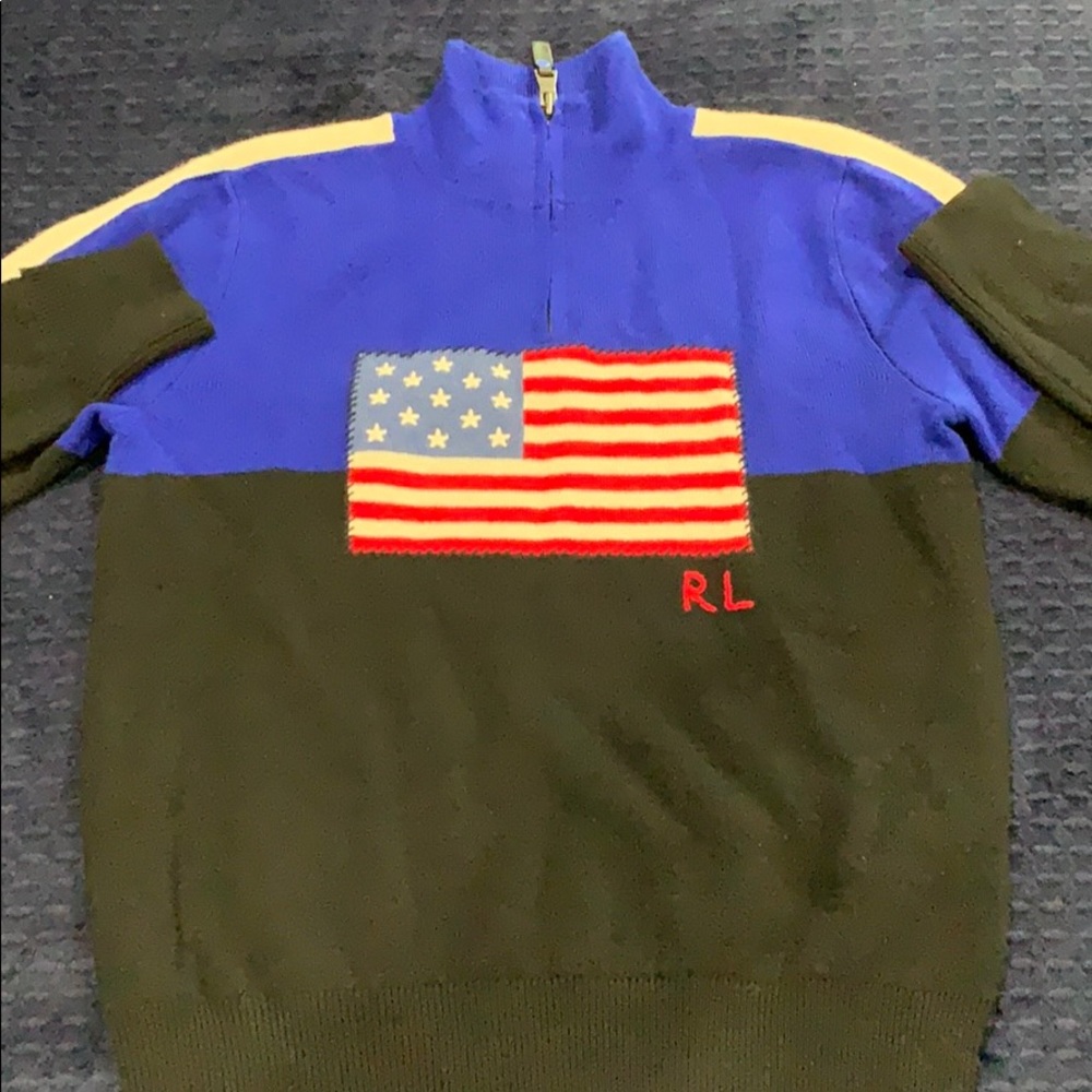 Polo pullover sweater size 7 barley worn